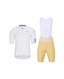 HOLOKOLO maillot corto y pantalón corto - VICTORIOUS ELITE - beige/blanco